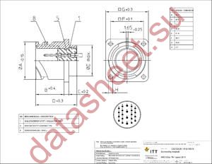 CA3102E16S-8SBF80F0-05 datasheet  