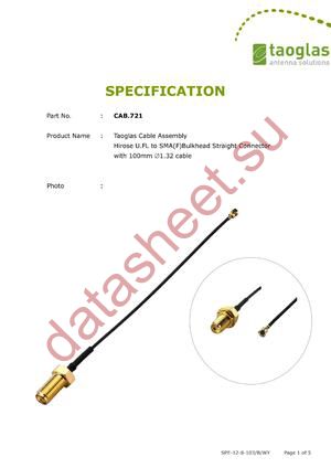 CAB.721 datasheet  