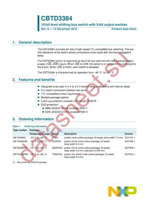 CBTD3384PW,112 datasheet  