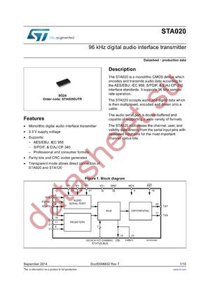 STA020DJTR datasheet  