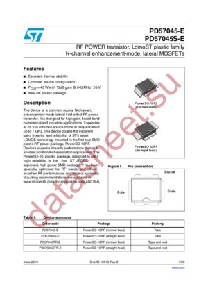 PD57045TR-E datasheet  