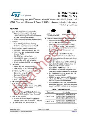 STM32F107VCT7 datasheet  