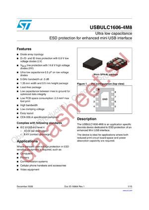 USBULC1606-4M8 datasheet  