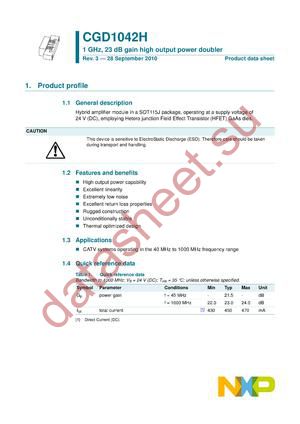 CGD1042H,112 datasheet  