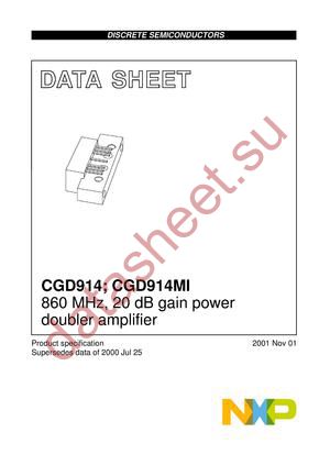 CGD914,112 datasheet  