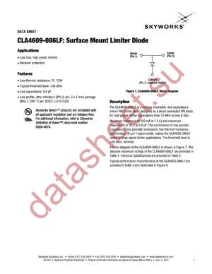 CLA4609-086LF-EVB datasheet  