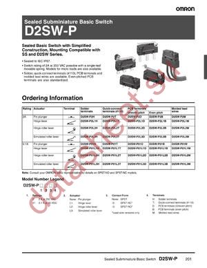 D2SW-P01-3M datasheet  