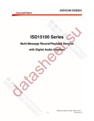 ISD-DMK_15100 datasheet  