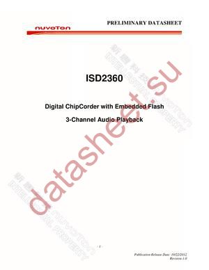 ISD-DMK_2360_Q datasheet  