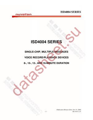 ISD4004-16MEY datasheet  