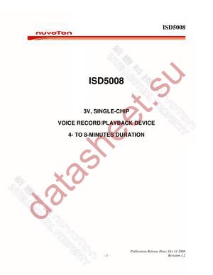 ISD5008PY datasheet  