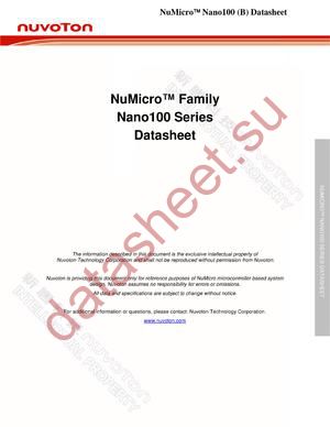 NANO130KD2BN datasheet  