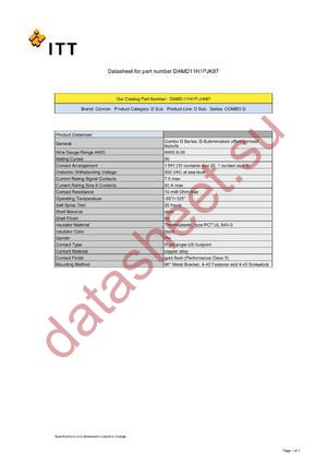 DCE37PV datasheet  