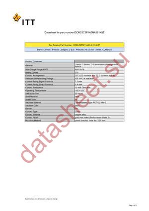 DCMF37SBA156 datasheet  