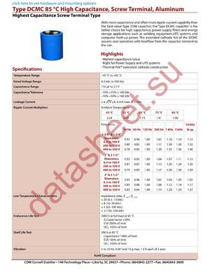 DCM413U050DC2B datasheet  
