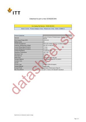 DCMZ8H8SNA197V78 datasheet  