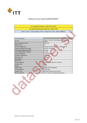 DDMM24W7SX datasheet  