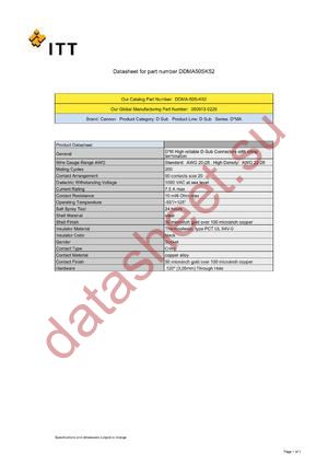 DDMA50SNMBK47 datasheet  