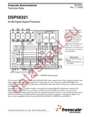 DSP56321VF200R2 datasheet  