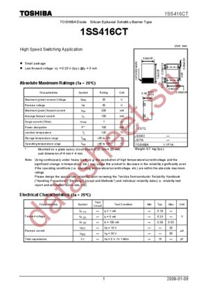 1SS416CT,L3F datasheet  