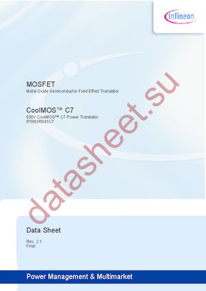 IPW65R045C7FKSA1 datasheet  