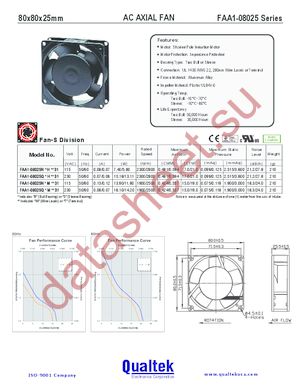 FAA1-08025QBHT31 datasheet  