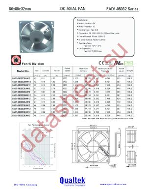 FAD1-08032CBHW12 datasheet  