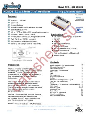 FXO-HC335R-2 datasheet  