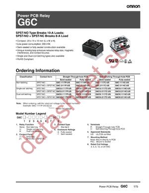 G6C-2117P-FD-US-SV DC12 datasheet  