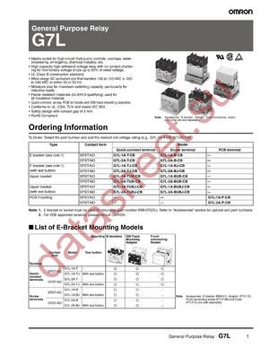 G7L-2A-P-CB AC12 datasheet  