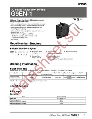 G9EN1DC12 datasheet  