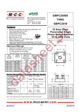 GBPC3506-BP datasheet  