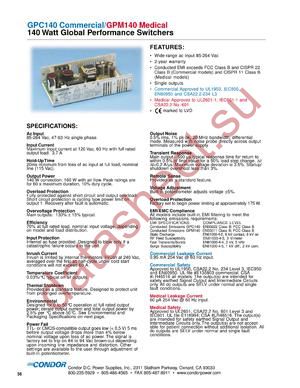 GPC140-15G datasheet  