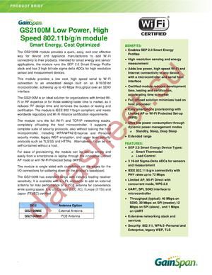GS2100MIP-EVB3-S2W datasheet  