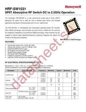 HRF-SW1031-GR-TR datasheet  