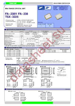 FA-238 50.0000MD50X-FF0 datasheet  