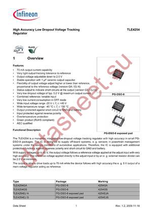 TLE4254GSXUMA3 datasheet  