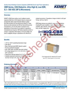 CBR02C160J9GAC datasheet  
