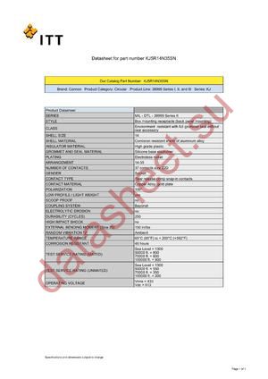 KJ5R14N35SN datasheet  