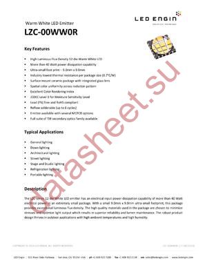 LZC-00WW0R-0027 datasheet  