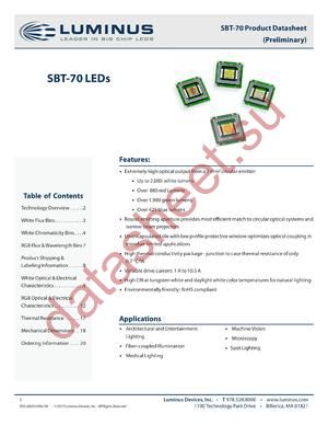 SBT-70-WCS-F75-PB123 datasheet  