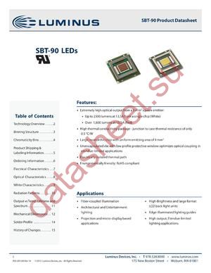 SBT-90-W65S-F71-NB100 datasheet  
