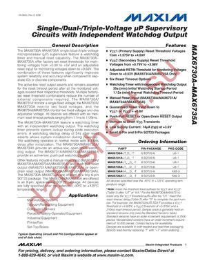 MAX6734AKAWGD3+T datasheet  