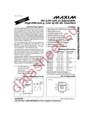 MAX765CPA+ datasheet  