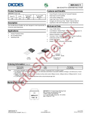 MBR2045CTI datasheet  