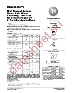 SMBT35200MT1G datasheet  