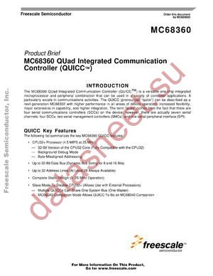 MC68SZ328ACVM66 datasheet  