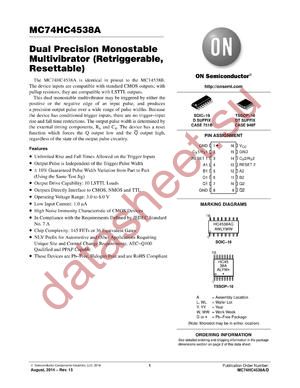 NLVHC4538ADR2G datasheet  