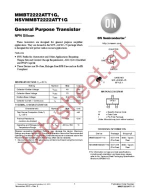 NSVMMBT2222ATT1G datasheet  