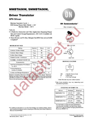 SMMBTA06WT1G datasheet  